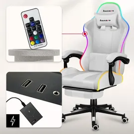 huzaro Force 4.7 RGB Gaming-Stuhl Weiß PC