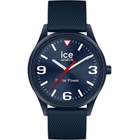 ICE-Watch ICE WATCH Armbanduhr solar power Casual blue red - Blaue Herrenuhr mit Silikonarmband - 020605 (Medium)