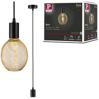 Paulmann Ravi 1-flg. 8 cm rund schwarz matt