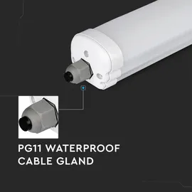 V-Tac Wannenleuchte 2160 lm 18 W IP65 kaltweiß 60 cm