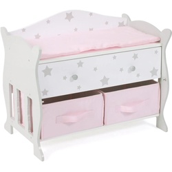 CHIC2000 Puppenwickeltisch »Stars Grey«, mit 3 Staufächern bunt