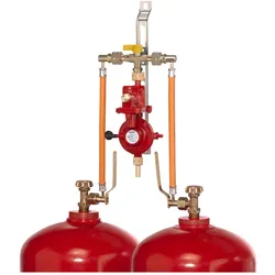 GOK 2-Flaschenanlage 4kg/h 29mbar PS16bar GF x G1/2LH-KN DUV OPSO PRV