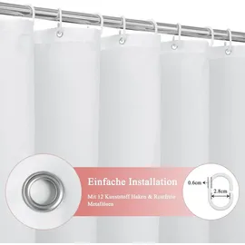 luxuskollektion Duschvorhang 180 x 200 cm rosa