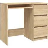 vidaXL Schreibtisch Sonoma-Eiche 90x45x76 cm Holzwerkstoff