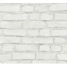 A.S. Création Tapete Stein-Optik Weiß 53 cm x 10,05 m AS-374142