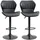 Homcom 2er-Set Barhocker 360° drehbare Barstühle Schwarz