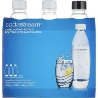 SodaStream Fuse PET-Flasche 3 x 1 l schwarz/weiß