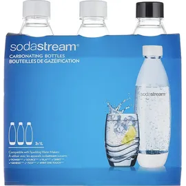 SodaStream Fuse PET-Flasche 3 x 1 l schwarz/weiß