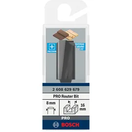 Bosch PRO Nutfräser, zweischneidig, Ø 16 mm, 1 Stück