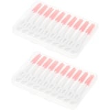 Beaupretty 320 Stk Interdentalbürste Werkzeug Massage-tools Zahnreinigung Zahnärztliche Zahnseide Für Zahnspangen Interdentalbürste Rose Zubehör Pp Sauber