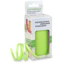 Präsent Geschenkband COTTONFIELD matt hellgrün 5,0 mm x 100,0 m
