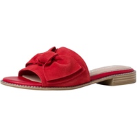 Marco Tozzi Damen by Guido Maria Kretschmer 2-2-87100-26 Veloursleder Pantolette Flache Sandale, RED, 39 EU