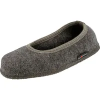 HAFLINGER Slipper Marina Filzpantoffel Hausschuh Ballerina Anthrazit, Gr. 36