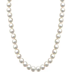 Perlenkette FIRETTI "Schmuck Geschenk Gold 375 Halsschmuck Halskette", gold (gelbgoldfarben, weiß), Halsketten, Damen, Gelbgold 375-Perlen, L: 48cm, Gelbgold 375, Perlen, mit Süßwasserzuchtperle