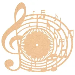 MDF-Uhr "Musik", 30 x 31 cm