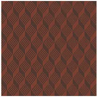 Profhome Gr322308-Di 3D Tapete Rauten Muster Braun Orange Terra-Braun 0,53 m x 10,05 m 5,33 m2