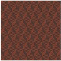 Profhome Gr322308-Di 3D Tapete Rauten Muster Braun Orange Terra-Braun 0,53 m x 10,05 m 5,33 m2