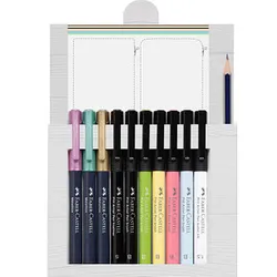 FABER-CASTELL Handlettering-Set farbsortiert, 12 St.