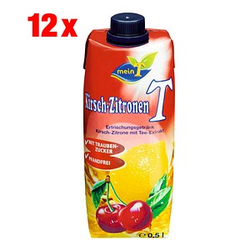 meinT Kirsche-Zitrone Fruchtsaftgetränk 12x 0,5 l