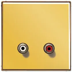 Jung Mutimedia-Einsatz Cinch Audio (Gold)