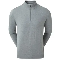 Footjoy Wollmix 1/2 Zip Pullover Windshield grau
