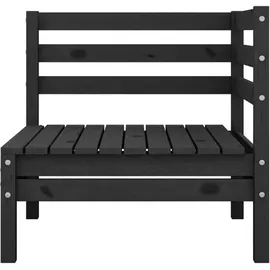 vidaXL Gartenlounge-Set schwarz