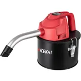 kekai Adriano kompakter Aschesauger, 4 Liter, 600 W, waschbarer HEPA-Filter und gebogenes Aluminiumrohr