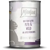 MjAMjAM Duo 6 x 400 g - gute Pute & Wild an Apfelstückchen