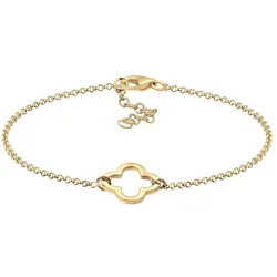 Elli Kleeblatt Symbol Glück Trend Talisman 925 Silber Armbänder & Armreife   Damen 