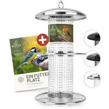 görges naturpharma gmbh Futterspender für Erdnüsse aus Edelstahl, 26cm, wetterfest