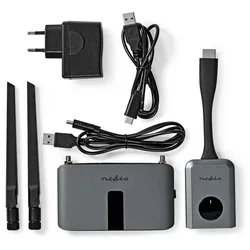 Nedis Wireless HDMI  Übertrager - WLAN - 2400-5000 MHz - 30.0 m (Sichtlinie) - Maximale Auflösung: Full HD 1080p - 1.65 Gbps - ABS - Grau