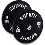 Suprfit Hantelscheibe 5 kg schwarz / weiß