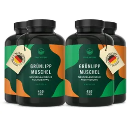 Grünlippmuschel Kapseln - Premium: Kultiviert in Neuseeland 4x450 St