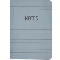 Design Letters Notizbuch A6 grau