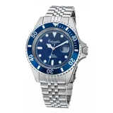 EICHMÜLLER Taucheruhr 3464-04 Edelstahl-blau 20 ATM Edelstahlband 43 mm