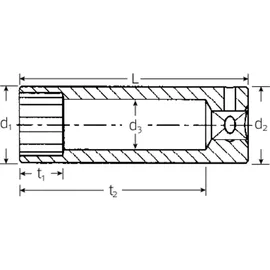 Stahlwille 40DL Steckschlüsseleinsatz 1/4