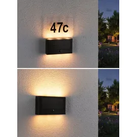 Paulmann Solar LED Hausnummernleuchte Neda insect-friendly 22,6 x 16,3 cm