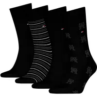Tommy Hilfiger Giftbox 701232605 Socken 4 Paare Black 43-46