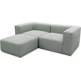 Home Affaire Ecksofa Gerrid L-Form", 216x69x193 cm Cord, grau/hellgrau