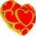 TOMY The Legend of Zelda Mocchi-Mocchi Plüschfigur Heart Container 37 cm - Rot