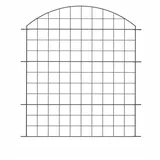 prestige home living outdoor Teichzaun Oberbogen 78 x 79 cm Metall/Anthrazit