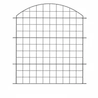 prestige home living outdoor Teichzaun Oberbogen 78 x 79 cm Metall/Anthrazit