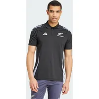 Adidas All Blacks Rugby Short Sleeve Poloshirt - All Black / Blue Spark - S