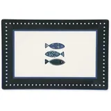 Excelsa Set mit 6 Teller Ocean Keramik, 30x3x20 cm