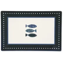 Excelsa Set mit 6 Teller Ocean Keramik, 30x3x20 cm