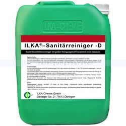 Sanitärreiniger ILKA D 30 L Saurer Desinfektionsreiniger mit großer Reinigungskraft