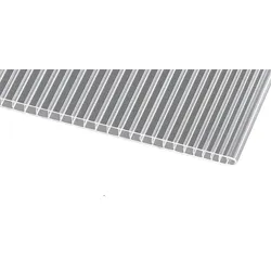 Doppelstegplatten 6 mm Farblos Klar - Zuschnitte Polycarbonat Hohlkammerplatten