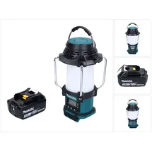 Makita DMR 055 F1 Akku Radio 18 V FM mit Laterne 360° Taschenlampe + 1x Akku 3,0 Ah - ohne (FM, AM), Radio