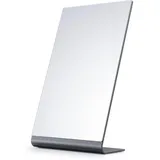 NEZZOE Kosmetikspiegel Make-up Aluminium Tischspiegel 30cm Silber