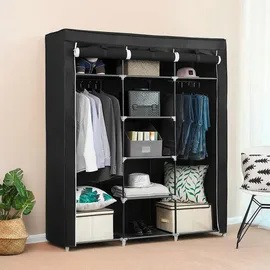 Songmics Stoffschrank, RYG12B schwarz 150,0 x 45,0 x 175,0 cm